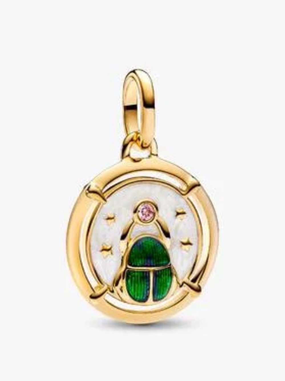 Pandora Scarab Beetle Medallion Charm - Picture 1 of 7
